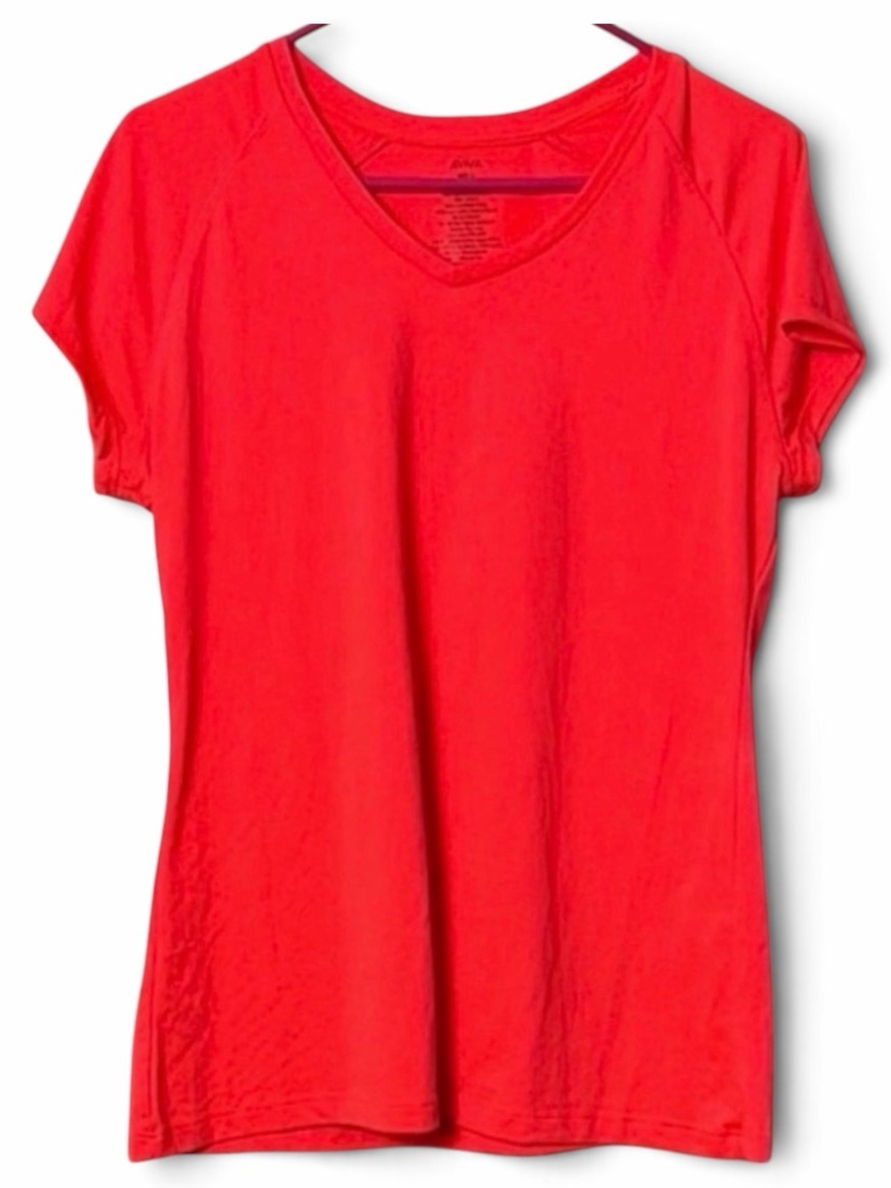 Aviva Hot Pink Active Short Sleeve Tee Size Large